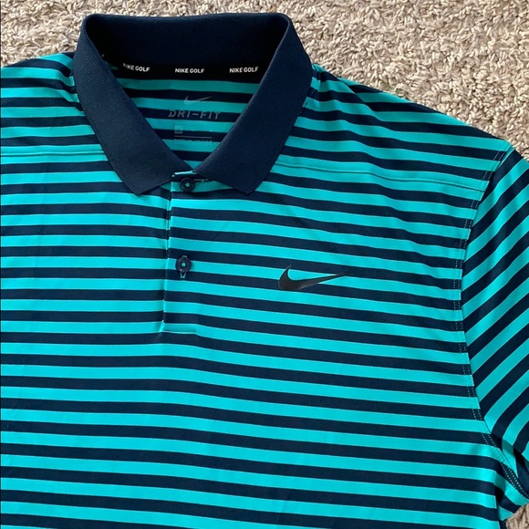 Nike Mens’ Dri-Fit Victory Stripe Golf Polo size M - Picture 3 of 5
